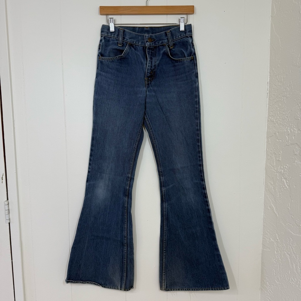 Levi’s Vintage Orange Tab Paper Tag Student Big Bell Flare Jeans - Picture 2 of 15